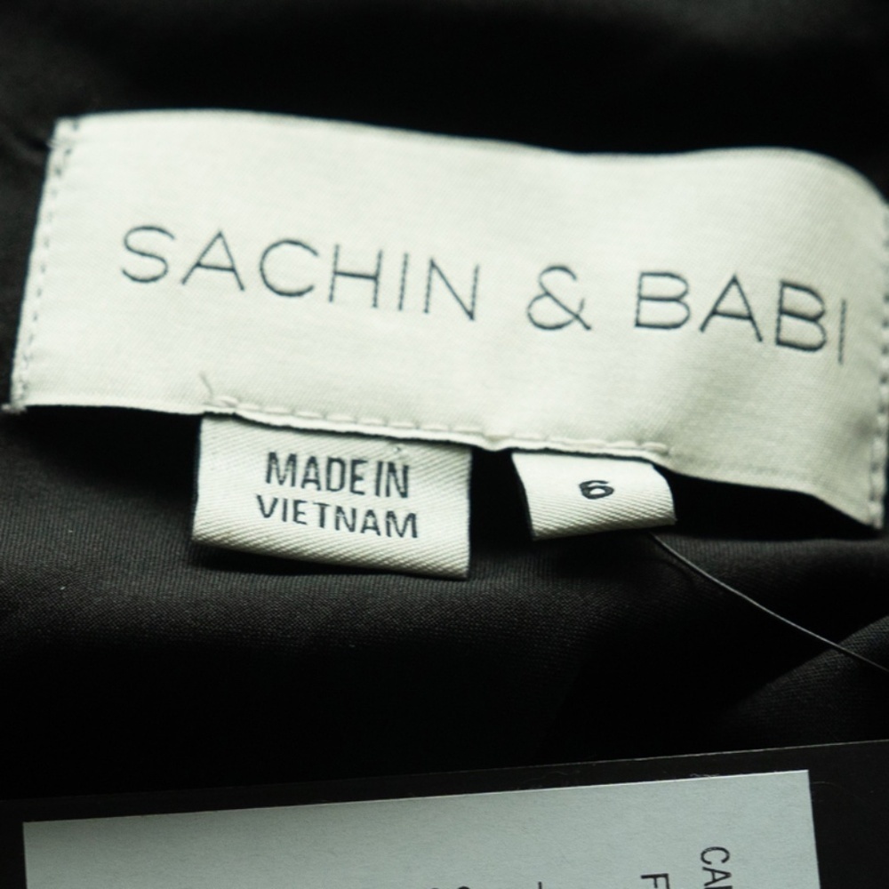 Sachin & Babi. Black Sequin Cowl Back Cameron Dress. - Picture 12 of 12